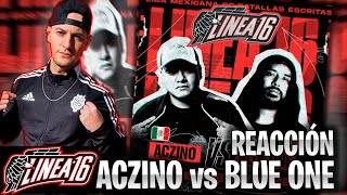 REACCIONANDO A ACZINO vs BLUE ONE  Línea 16 Nuevo Orden 2022  Hander [upl. by Nhguav781]