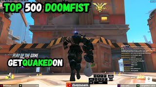 POTG🛡️GetQuakedOn DOMINATING AS DOOMFIST ON NEW JUNK CITY TOP 500 OVERWATCH 2 SEASON 13 [upl. by Oralle931]