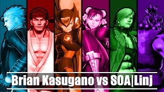 UMvC3 FT 10  Brian Kasugano vs SOALinj [upl. by Nauqet]