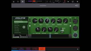 UNDULATOR  Modulated Tremolo Effect by Eventide  Practical Use Demo for iOS Using NanoStudio 2 [upl. by Matrona]