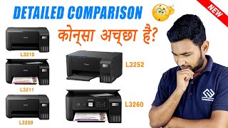 Epson L3210 L3211 L3250 L3252 L3260 Printers Detailed Review  InkTank AIO [upl. by Kcirttap]