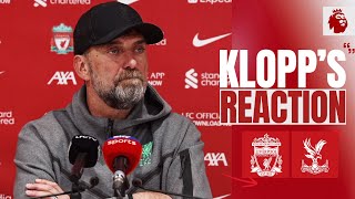 Klopps Reaction  Anfield Defeat Bradley Injury  Liverpool 01 Crystal Palace [upl. by Rodolph]