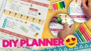 DIY  FAÇA SUA PRÓPRIA AGENDA E PLANNER [upl. by Attekahs]