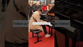 BEST PUBLIC PIANO COVER EVER He Had The Crowd Within Seconds [upl. by Yruy]