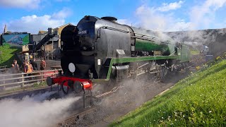 BR 34028 Eddystone at Swanage Railway 2024  Extended Cut [upl. by Jeddy]