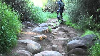 Muni Pratt Trail Mountain Unicycling [upl. by Yrannav]