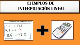 Como interpolar  EJERCICIOS DE INTERPOLACIÓN LINEAL EN CALCULADORA 2020 [upl. by Tihor]