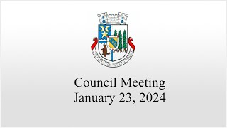 Council Meeting  January 23 2024 [upl. by Htebarual395]