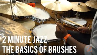 The Basics of Brushes  Ulysses Owens Jr  2 Minute Jazz [upl. by Illah313]