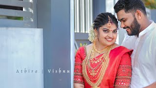 Kerala Traditional Hindu Wedding Highlights 2023  Athira amp Vishnu [upl. by Eilsel]