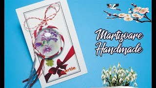 Martisoare Handmade Cum sa faci un martisor Martisor cu flori din piatra decorativa din sticla 7 [upl. by Nailil]