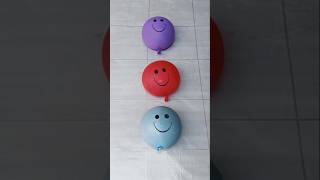 Popping Three Smile Balloons Reverse Video Asmr [upl. by Goff]