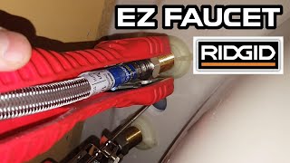 Ridgid Faucet and sink installer tool Demonstration  Easy change faucet tool [upl. by Natsirc]