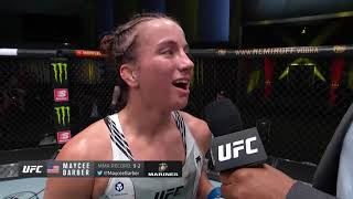 Miranda Maverick previews her UFC Vegas 32 matchup against Maycee Barber  MyMMANews [upl. by Chryste]