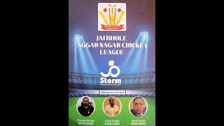 FINAL DAY  JAI BHOLE AGGAR NAGAR CRICKET LEAGUE 2024 [upl. by Naujet435]