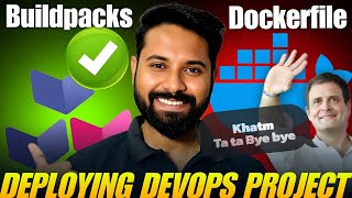 Deploying Live DevOps Projects without Dockerfile  Buildpacks Hindi [upl. by Arlyn506]