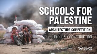 Schools for Palestine Mobile Schools as an Emergency Response  Architecture Competition [upl. by Ruomyes]