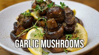 Garlic Mushrooms  How To Make Recipe [upl. by Akema338]