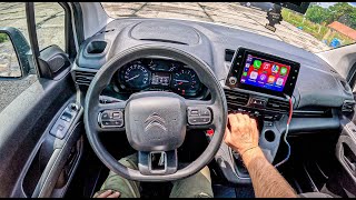 2019 Citroen Berlingo 15 BLUEHDI 75 hp 0100 POV Test Drive 2129 Joe Black [upl. by Arratoon]