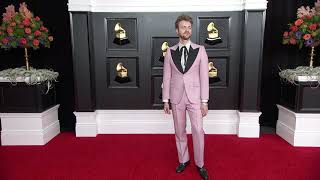 Finneas on the Red Carpet I 2021 Annual GRAMMY Awards [upl. by Ahsilaf]