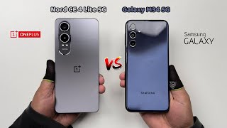 Oneplus Nord CE 4 Lite 5G vs Samsung Galaxy M34 5G  Speed Test [upl. by Solracesoj]