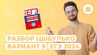 Разбор сборника Цыбулько I Вариант 9 I Русский язык I ЕГЭ2024 [upl. by Lucho306]