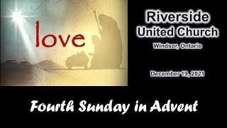 December 19 2021  Riverside United Church Service  Edited [upl. by Enecnarf243]