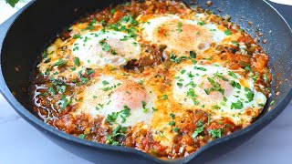 Huevos al plato Cena rápida y económica ASMR [upl. by Arema]