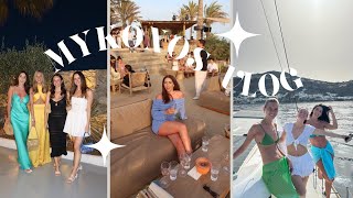 MYKONOS VLOG  Girls trip Scorpios Interni amp Santanna [upl. by Juley38]