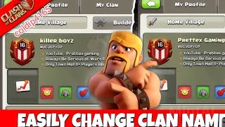 How to change clan names in clash of clans2024clashofclans viralvideos feed views [upl. by Yunfei545]