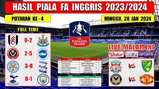 Hasil Piala FA Inggris Tadi Malam  FULHAM vs NEWCASTLE  SHEFFIELD vs BRIGHTON  FA Cup 2024 [upl. by Tedra]