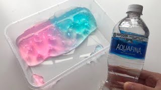 WATER SLIME💧Testing NO GLUE no borax slime recipes [upl. by Kennet]