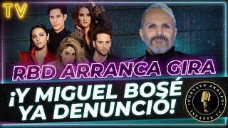 ¡Miguel Bosé LEVANTA denuncia por ROBO y el INICIO de la gira de RBD [upl. by Ansilme283]