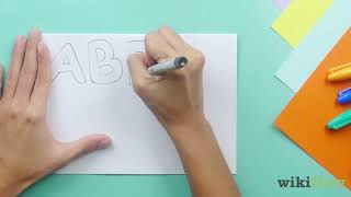 How to Draw Bubble Letters [upl. by Yla]