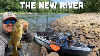 Fishing an ANCIENT River for Smallmouth Bass Hobie BOS [upl. by Artsa]