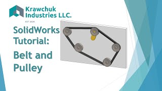 SolidWorks Belt and Pulley Tutorial [upl. by Arundel884]