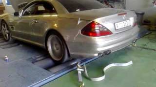 Mercedes Benz 2004 SL55 AMG Dyno Run ECU Tuned [upl. by Eetse790]