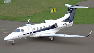 Embraer Phenom 300  Pan Européenne FHIPE  Landing at Nancy Essey Airport [upl. by Suoivatco489]