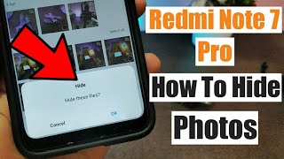 How to Hide Photos in Redmi Note 7 Pro [upl. by Leith706]