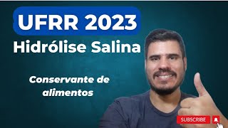 UFRR 2023 Benzoato de sódio é um conservante de alimentos amplamente utilizado Ao ser dissolvido [upl. by Anayt]