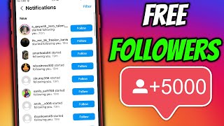 How I Got FREE Instagram Followers using THIS Method 5000 Followers in under 5 min [upl. by Navak]