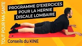 Hernie discale  les exercices et les étirements Kiné [upl. by Ku]