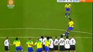 Ronaldinho Freekick Vs Germany [upl. by Laurita]