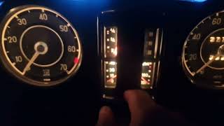 w113 dash installed with new bezels and 4w filament bulbs [upl. by Oile974]