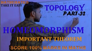 Homeomorphism  Most important theorem  Topology  Mathematics for Msc MA by Vibhor tyagi [upl. by Barnabe]