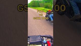 FZ07 VS GSXR1000 yamaha suzuki mt07 [upl. by Martell802]