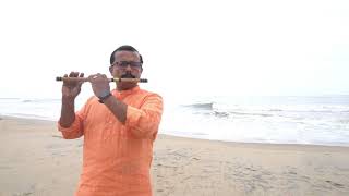 Swararaga Ganga Pravahame Flute ManojKumar [upl. by Relyk]