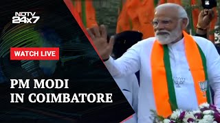 PM Modis Roadshow In Coimbatore And Other Stories  NDTV 24x7 Live TV [upl. by Aihsotan]