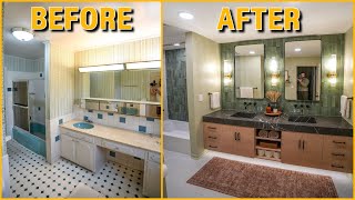 DIY Bathroom Remodel  Start to Finish Renovation and Design [upl. by Lokim]