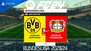 FC 24 Borussia Dortmund vs Leverkusen  Bundesliga 2024  PS5 Full Match [upl. by Ellenig]